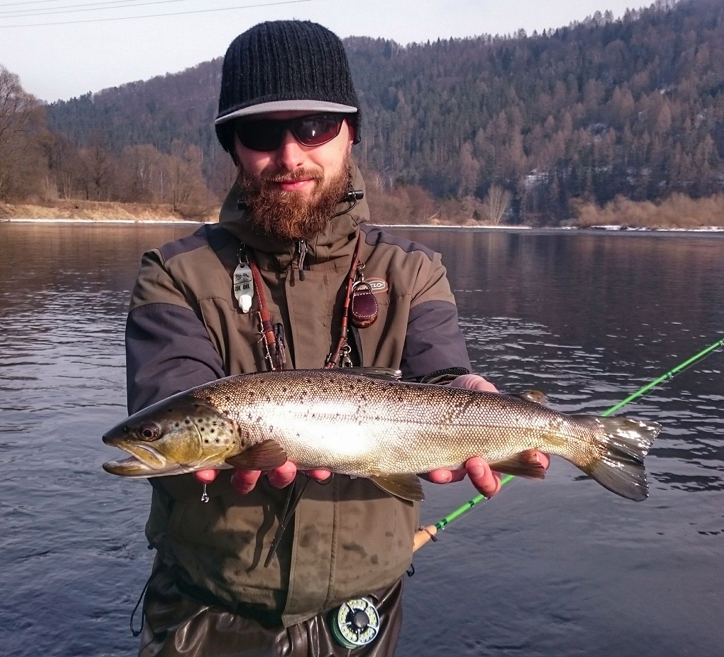 Dunajec Fishing streamer fishing day - fiber glass rod