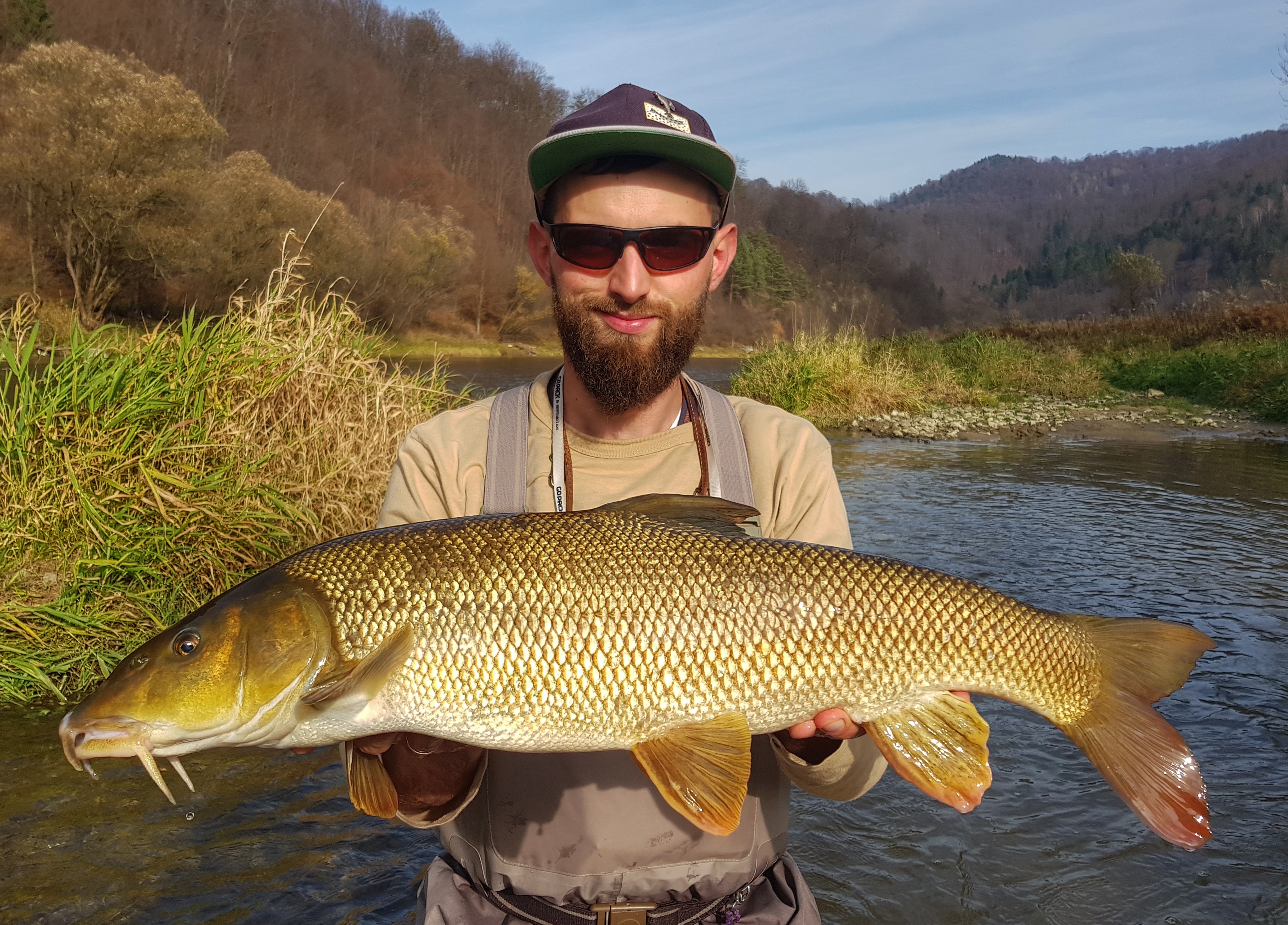Maciek - fly fishing guide in Poland with nice fish