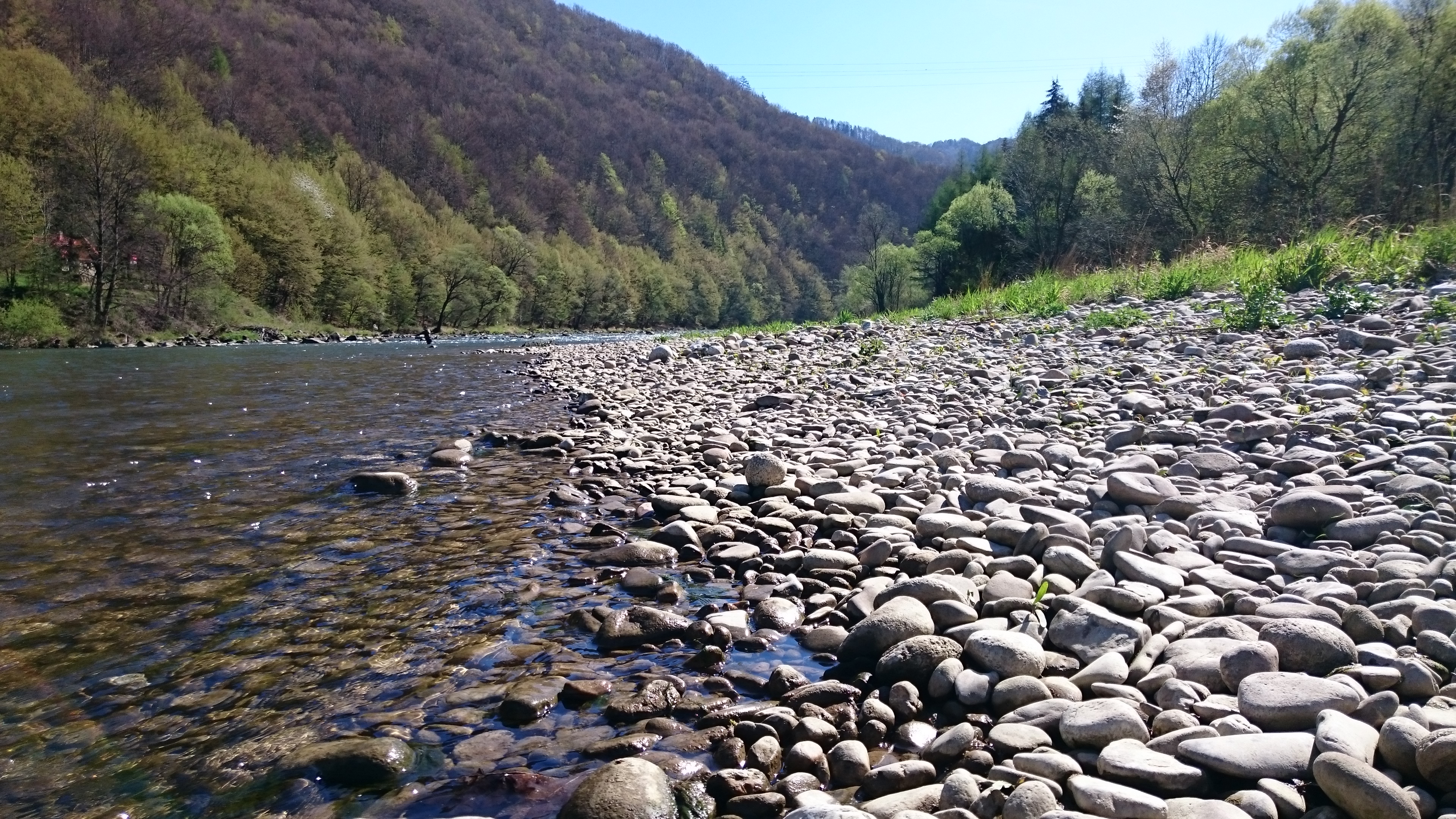 Great streamer fishing place - also good for Hucho-hucho - Dunajec River - Poland