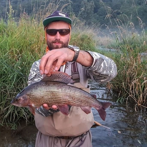 Fly fishing for grayling, nymph and dryfly fishing