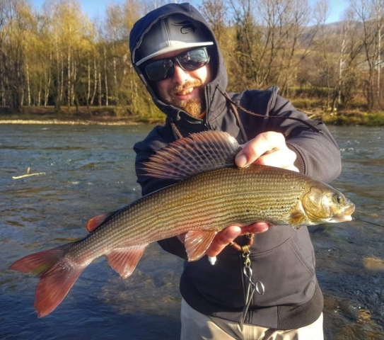 Autumn fly fishing in Poland - Dunajec River - close to San River