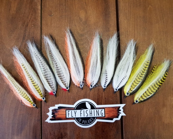 Streamers for pikes, pike fly fishing, Partridge of Redditch, Grizzly saddle