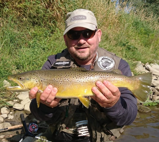 My friend From Belgium Fly Fishing - Great Angler Peche à la mouche en Pologne