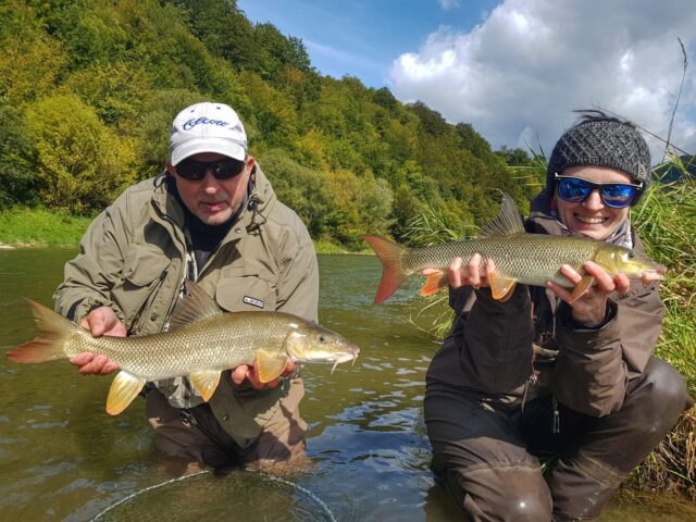 Two nice fish - Poprad River - border Poland - Slovakia
