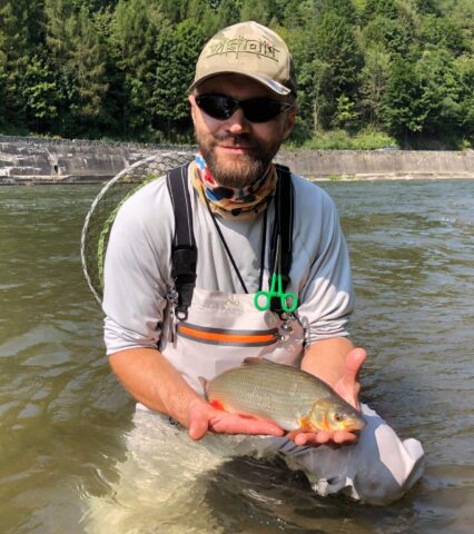 Common nase fly fishing