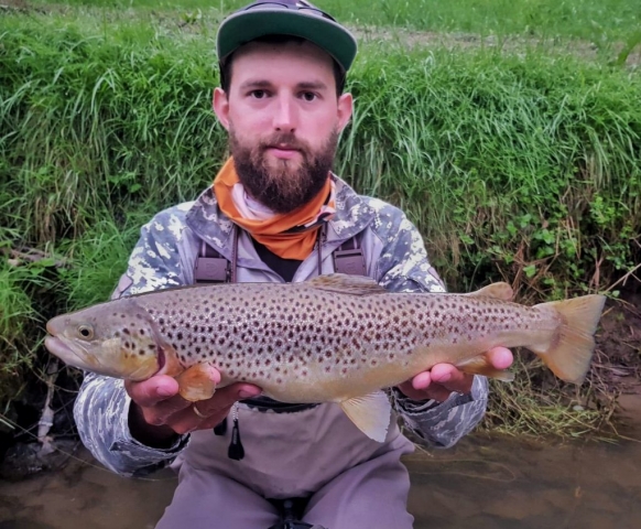 Czech nymph method and Brown Trout  Vision waders