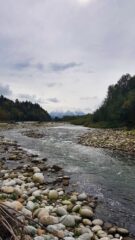 Wild mountain river with wild trouts and graylings